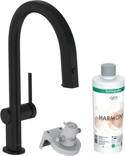 Hansgrohe Filtersystem 210 Aqittura M91, Ausziehschlauch, 1 jet, Starter Set mattschwarz