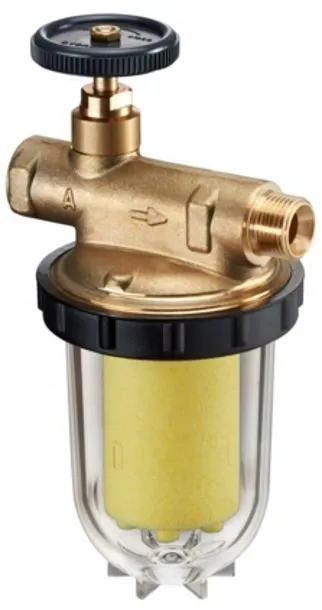 Oventrop Heizölfilter Einstrang Oilpur, 3/8" IGx3/8" AG Siku-Einsatz 50-75