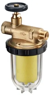 Oventrop Heizölfilter Einstrang Oilpur, 3/8" IGx3/8" AG Siku-Einsatz 50-75