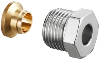 Oventrop Klemmringverschraubung Ofix CEP, für IG, Messing 1/2"x15mm