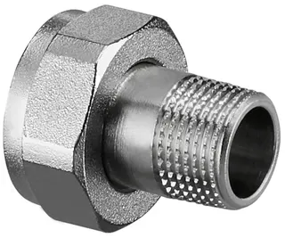 Oventrop Verschraubung, Messing DN 15, 1/2" AG, ÜM 3/4" IG