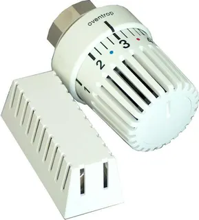 Oventrop Thermostatkopf Uni LH, mit Fernfühler, weiß Kapillarrohr 2000mm