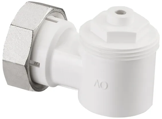 Oventrop Winkeladapter für Ventil-Heizkörper weiß