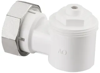 Oventrop Winkeladapter für Ventil-Heizkörper weiß