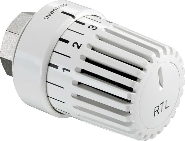 Oventrop Thermostatkopf Uni RTLH, weiß, Sollwert 10-40 GradC