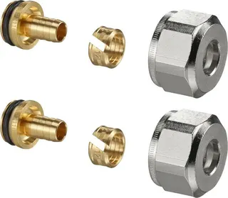 Oventrop Klemmringverschraubung Ofix K, 2-fach, für AG 3/4" Eurokonus 16x2,0mm