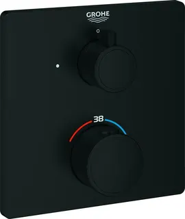 Grohe Grohtherm Brausethermostat, für 35604 eckig matte black