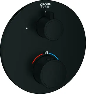 Grohe Grohtherm Brausethermostat, 1 Abgänge FMS für 35604 rund matte black