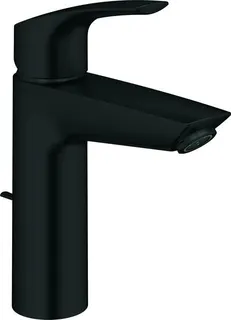 Grohe Eurosmart Waschtisch Armatur, M-Size, Mittelstellung kalt, mit Ablaufgarnitur, matte black