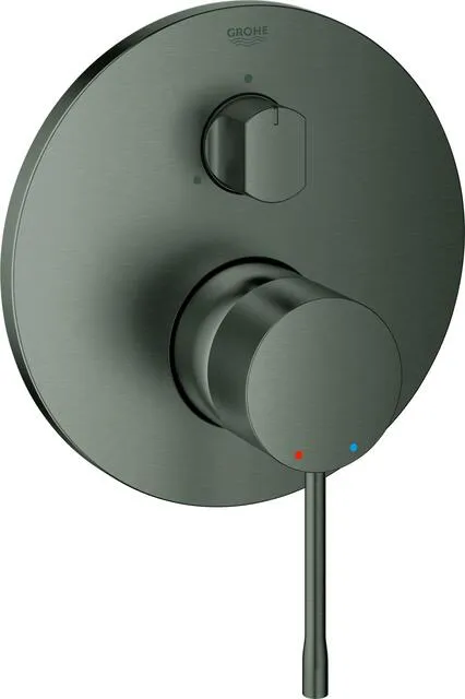 Grohe ESSENCE Unterputz Fertigset, mit 3-Wege-Umstellung, hard graphite gebürstet