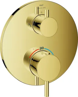 Grohe Atrio Brausethermostat, 2-Wege-Umstellung, cool sunrise