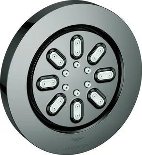 Grohe Seitenbrause RAINSHOWER AQUA, rund hard graphite