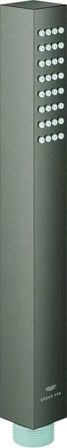 Grohe Handbrause RAINSHOWER AQUA CUBE STICK, 1 Strahlart hard graphite gebürstet