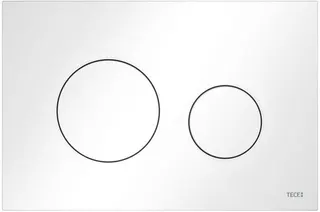 Tece Loop WC-Betätigungsplatte für Zweimengentechnik (weiß)
