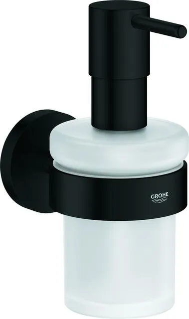 Grohe Seifenspender ESSENTIALS, mit Halter, Füllmenge 160ml matte black