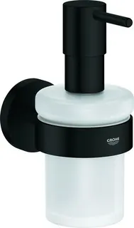 Grohe Seifenspender ESSENTIALS, mit Halter, Füllmenge 160ml matte black