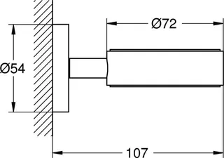 Grohe Halter ESSENTIALS, für Becher/Seifenschale/-spender matte black – Bild 2