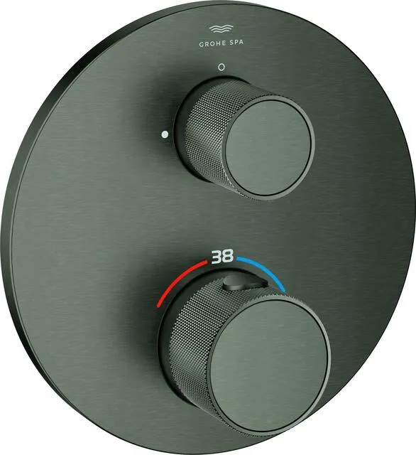 Grohe Atrio Private C Thermostat Brause, hard graphite gebürstet