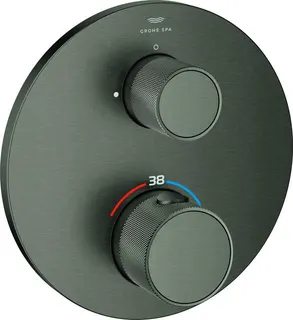 Grohe Atrio Private C Thermostat Brause, hard graphite gebürstet