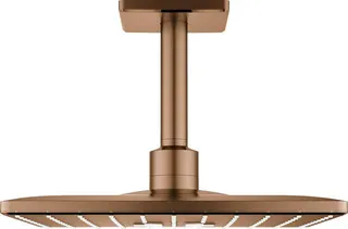 Grohe Kopfbrauseset RAINSHOWER SA 310 CUBE, Deckenauslass 142mm warm sunset gebürstet