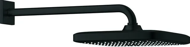 Grohe Kopfbrause-Set TEMPESTA 250 CUBE, 380mm Brausearm, 1 Strahlart Rain matte black