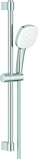Grohe Brausestangenset TEMPESTA 110 CUBE, 3 Strahlarten, Water Saving, 600mm chrom