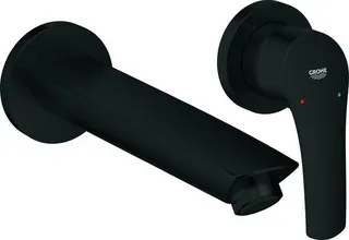 Grohe 2-Loch-Waschtischbatterie EUROSMART, Ausladung 211mm, matte black
