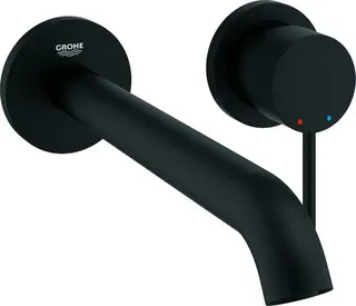 Grohe 2-Loch-Waschtischbatterie ESSENCE, Ausladung 230 mm, phantom black
