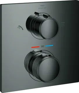 Grohe Thermostat Brausebatterie ALLURE, mit 2-Wege-Umstellung hard graphite