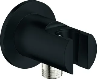 Grohe Wandanschlussbogen TEMPESTA, mit Brausehalter, matte black