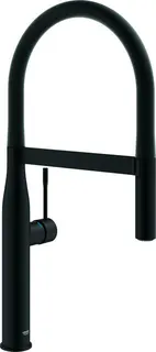 Grohe ESSENCE Spültisch Armatur, U-Auslauf, Profibrause phantom black