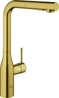Grohe ESSENCE Spültisch Armatur, L-Auslauf cool sunrise gebürstet