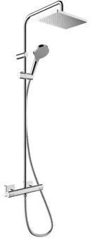 Hansgrohe Showerpipe VERNIS Shape 230 1jet, mit Brausethermostat Green chrom