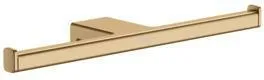 Hansgrohe Doppelpapierrollenhalter AddStoris, ohne Deckel brushed bronze