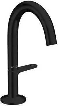 Hansgrohe Waschtischmischer Select 140 AXOR ONE, mit Push-Open Ablaufgarnitur 1 1/4" mattschwarz