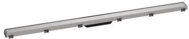 Hansgrohe Duschrinne RainDrain Match, mit höhenverstellbarem Rahmen 1200mm edelstahl gebürstet