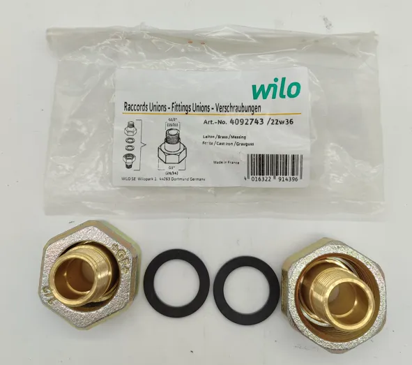 WILO-Satz Verschraubung aus Messing R 1/2 a/d15 i x G 1i