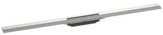 Hansgrohe Duschrinne RainDrain Flex, kürzbar, freie Montage 1000mm edelstahl gebürstet