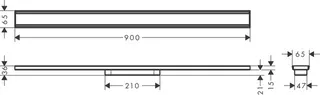 Hansgrohe Duschrinne RainDrain Original, Fertigset 900mm – Bild 2