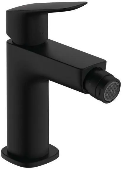 Hansgrohe Logis Bidetmischer 110, mit Zugstangen-Ablaufgarnitur, mattschwarz