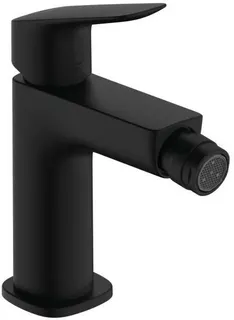 Hansgrohe Logis Bidetmischer 110, mit Zugstangen-Ablaufgarnitur, mattschwarz