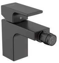 Hansgrohe VERNIS Shape Bidetmischer, mit Zugstangen-Ablaufgarnitur, mattschwarz
