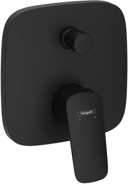 Hansgrohe Logis Fertigmontageset, für Unterputz Wannenmischer, mattschwarz