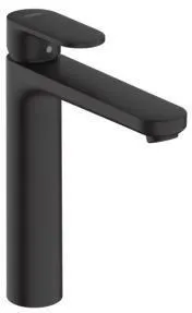 Hansgrohe VERNIS Blend Waschtischmischer 190, mit Zugstangen-Ablaufgarnitur, mattschwarz