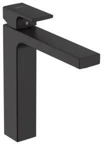 Hansgrohe VERNIS Shape Waschtischmischer 190, mit Zugstangen-Ablaufgarnitur, mattschwarz