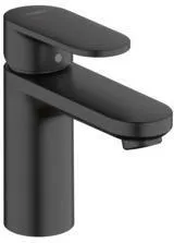 Hansgrohe VERNIS Blend Waschtischmischer 100, CoolStart, mit Zugstangen-Ablaufgarnitur, mattschwarz