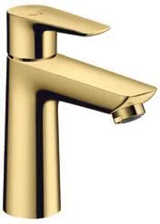 Hansgrohe TALIS E 110 Waschtischmischer, CoolStart mit Ablaufgarnitur, polished gold optic