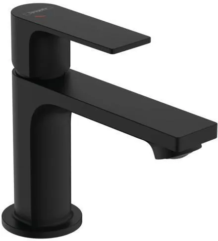 Hansgrohe Rebris E 80 Waschtischmischer, CoolStart, ohne Ablaufgarnitur, mattschwarz