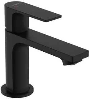 Hansgrohe Rebris E 80 Waschtischmischer, CoolStart, ohne Ablaufgarnitur, mattschwarz