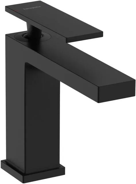 Hansgrohe Tecturis E 110 Waschtischarmatur, EcoSmart+, mit Zugstangen Ablaufgarnitur, mattschwarz